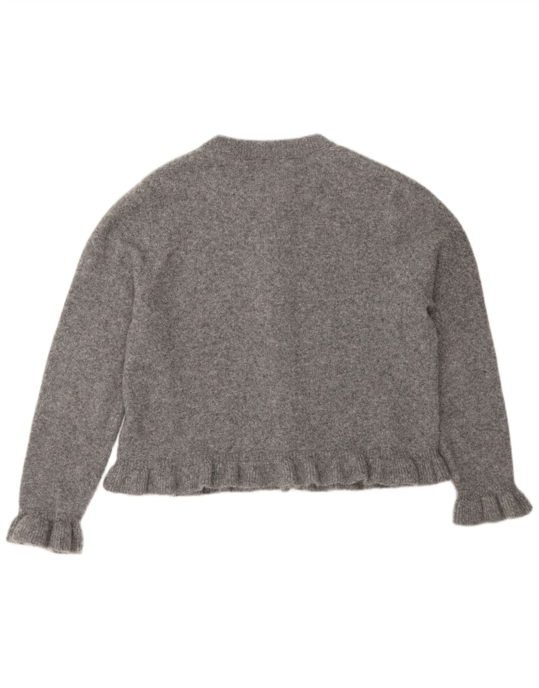 Женский кардиган Zara UK 16, большой серый полиэстер