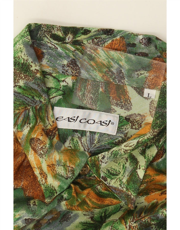 Мужская рубашка East Coast, большая разноцветная с цветочным принтом
