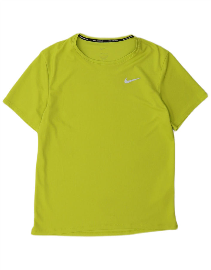 Мужская футболка Nike Dri Fit, маленький зеленый полиэстер