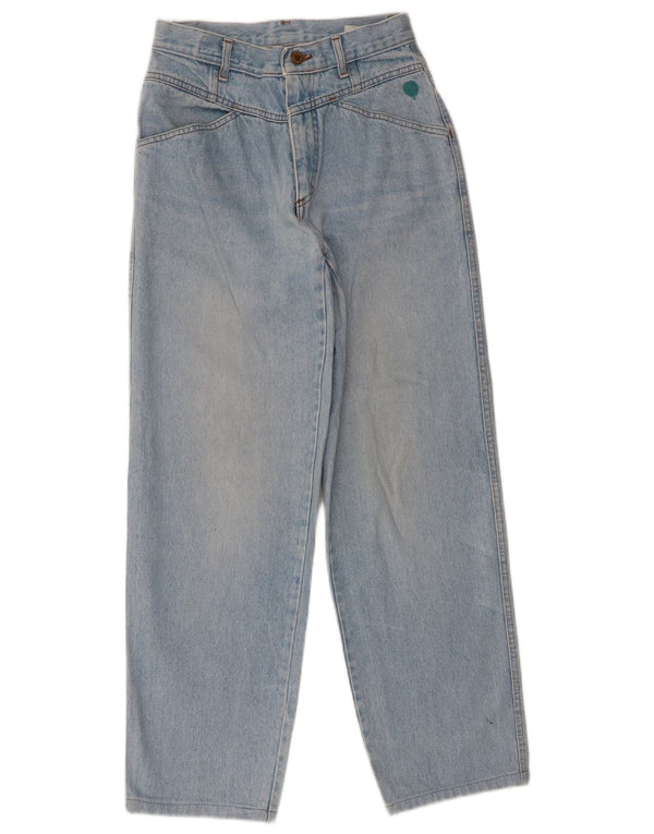 Женские свободные джинсы с высокой посадкой Cacharel W28 L29, синие, хлопок