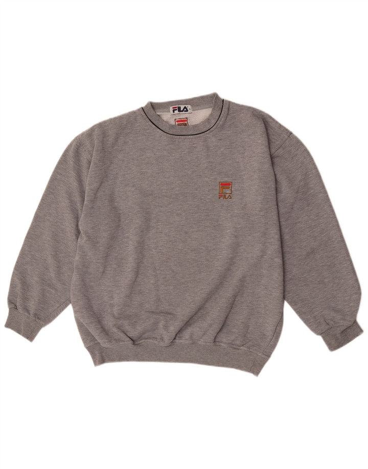 Женский свитер оверсайз Fila UK 18 XL, серый полиэстер
