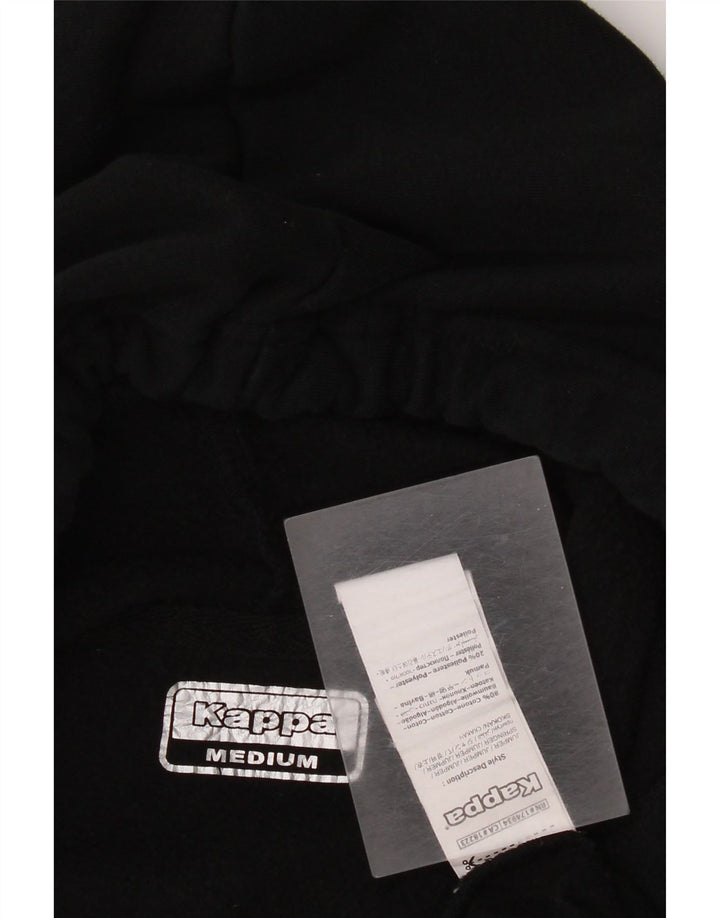 Женский джемпер с капюшоном Kappa, черный, хлопковый, среднего размера