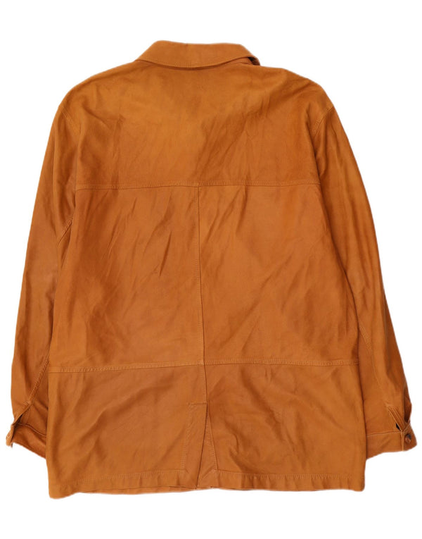 Винтажная мужская замшевая куртка IT 54 2XL Бежевая