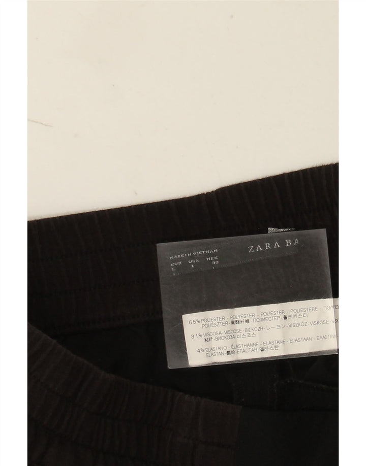 Женские повседневные шорты Zara W32, черные, полиэстер, большие размеры
