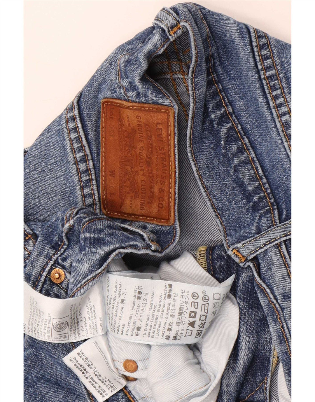 Мужские джинсы Levi's Slim 511 W33 L34 синие, хлопок