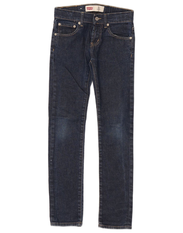 Джинсы скинни Levi's Girls 510 9–10 лет W23 L27, темно-синий, хлопок