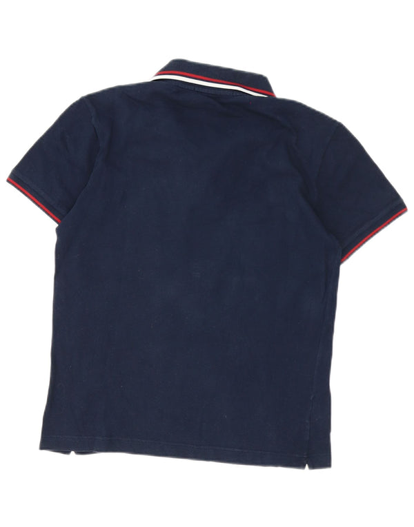Мужская рубашка-поло Fred Perry, маленькая, темно-синяя, хлопковая полоска