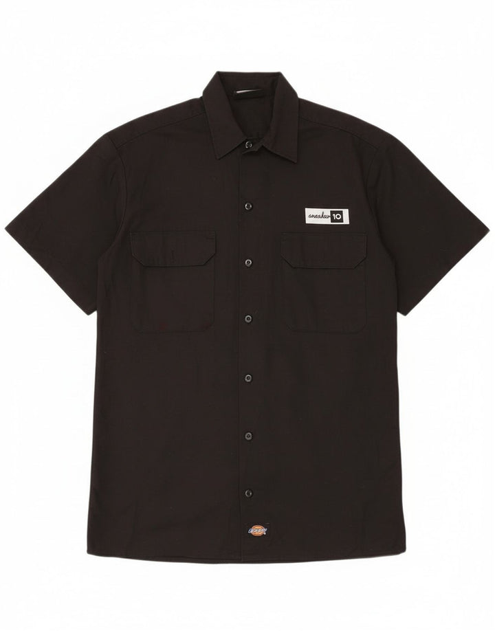 Мужская рубашка с коротким рукавом Dickies XS, черная, полиэстер