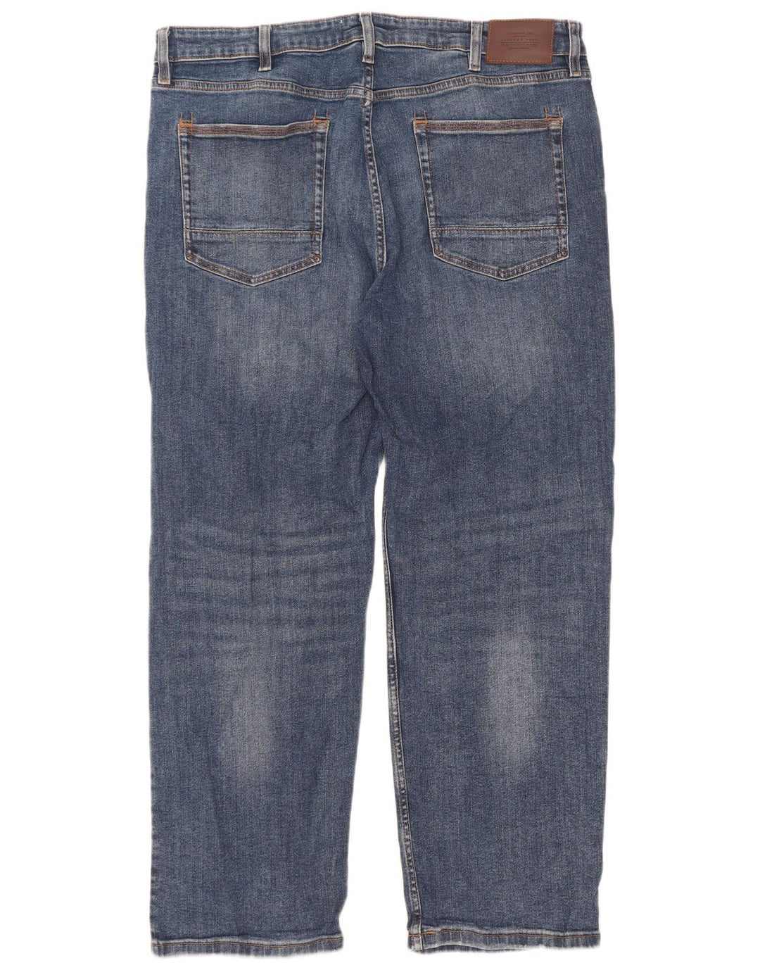 Мужские прямые джинсы Marks & Spencer SW38 L31 синие, хлопок