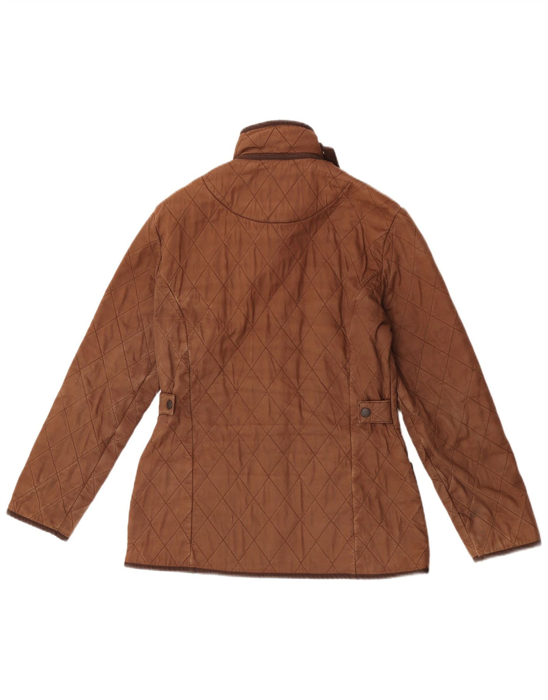 Женская стеганая куртка Barbour UK 10, маленький коричневый хлопок