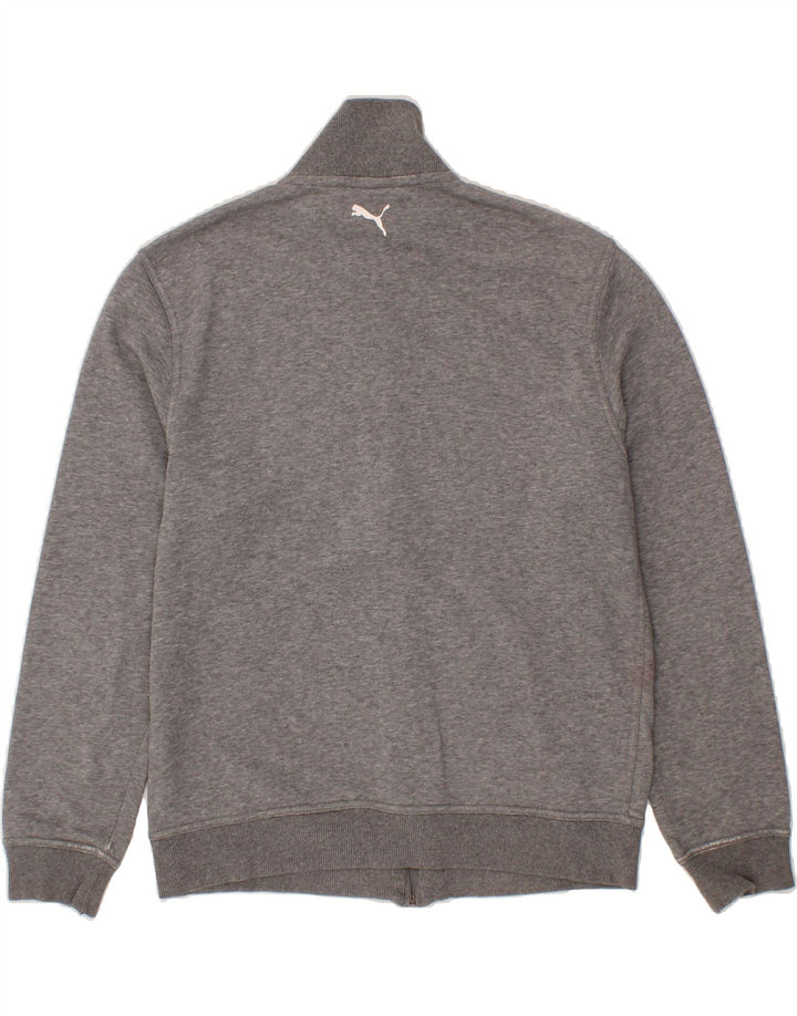 PUMA Mens Graphic Tracksuit Top Jacket Small Grey Cotton Vintage Puma and Second-Hand Puma from Messina Hembry 