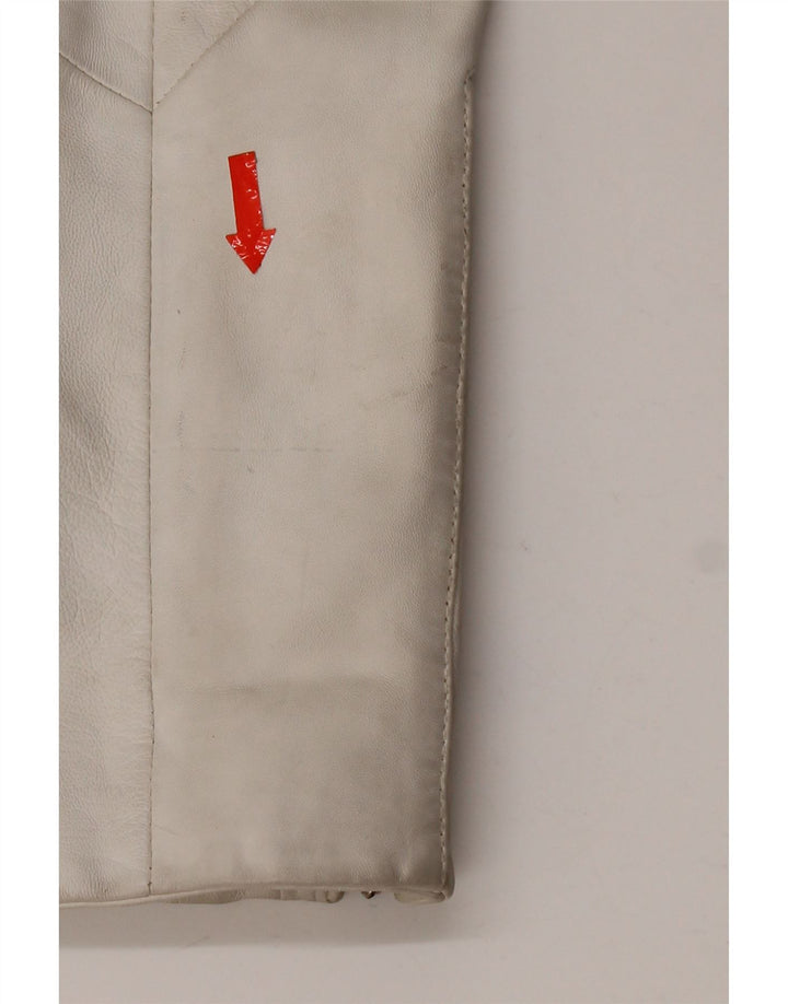 Женская кожаная косуха Conbipel IT 42 Medium White Leather