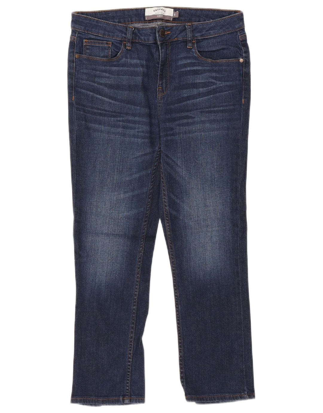 Женские узкие укороченные джинсы Fat Face, Великобритания, 10 маленьких размеров, W30 L24, синий хлопок