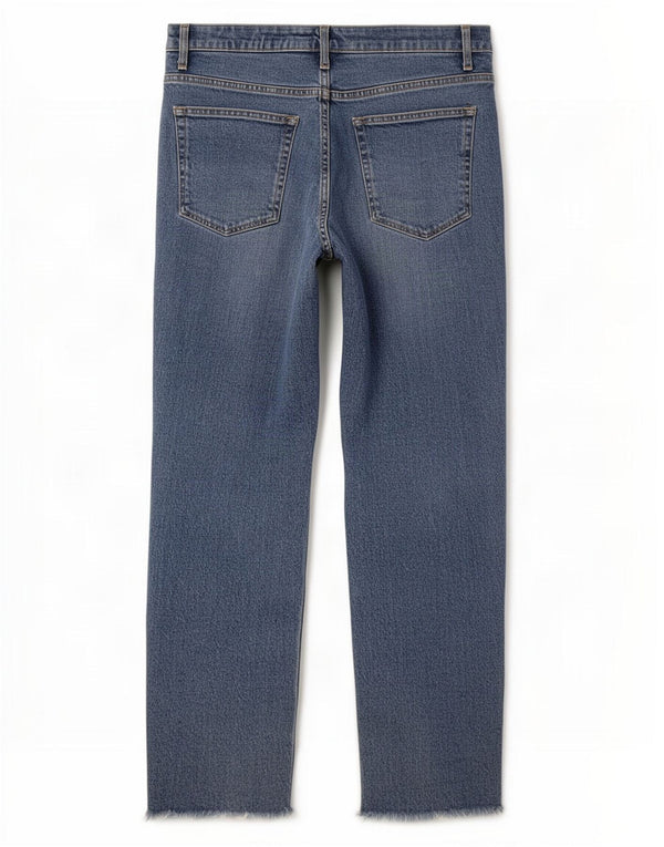 Женские прямые джинсы Topshop W28 L27 синие, хлопок