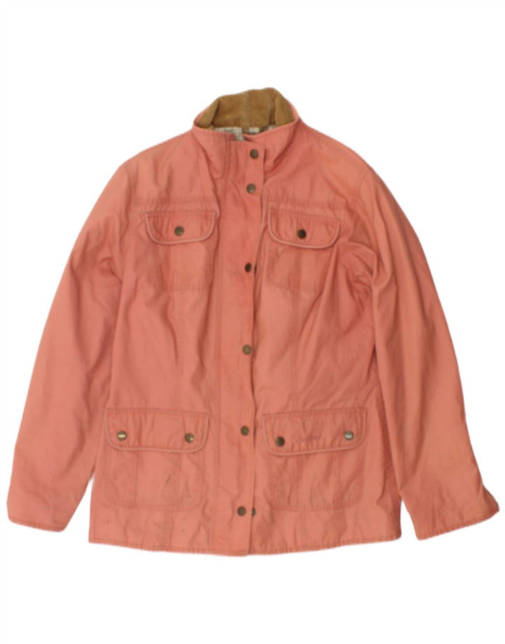 Женская куртка Barbour из вощеного хлопка UK 12 Средний Розовый