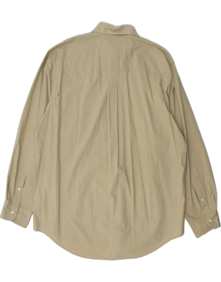 TIMBERLAND Mens Shirt Large Khaki Cotton Vintage Timberland and Second-Hand Timberland from Messina Hembry 
