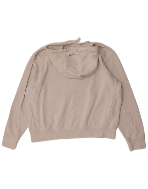 Мужской джемпер с капюшоном с графическим рисунком Nike, большой размер, белый хлопок, хлопок