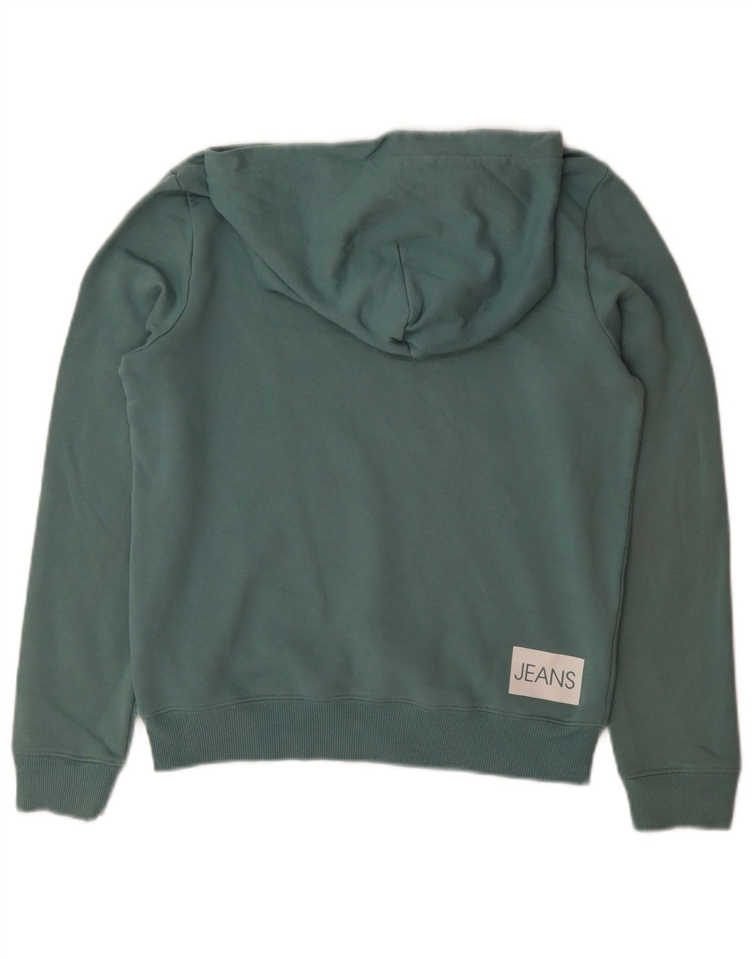 CALVIN KLEIN JEANS Джемпер с капюшоном и рисунком для мальчиков, 13–14 лет, зеленый хлопок