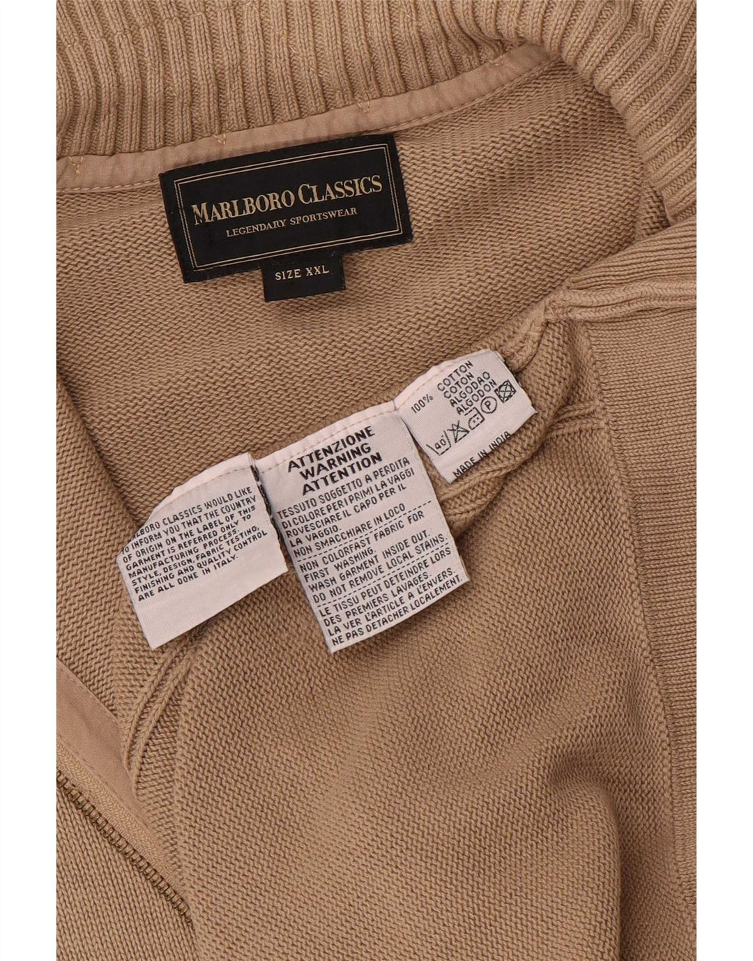 Мужской кардиган Marlboro Classics 2XL, бежевый, хлопок