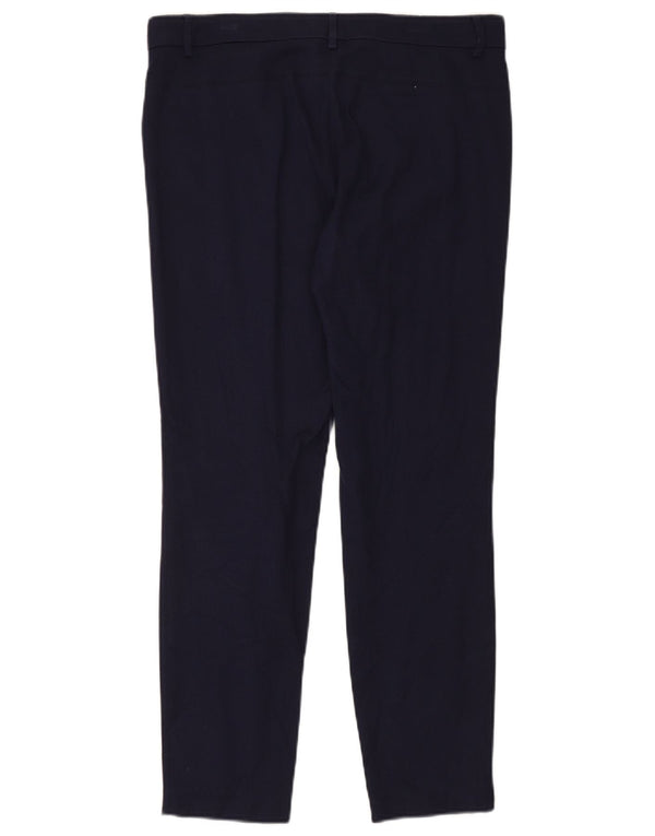 Женские узкие повседневные брюки Генри Коттонс IT 48 XL W34 L30 Темно-синие хлопковые