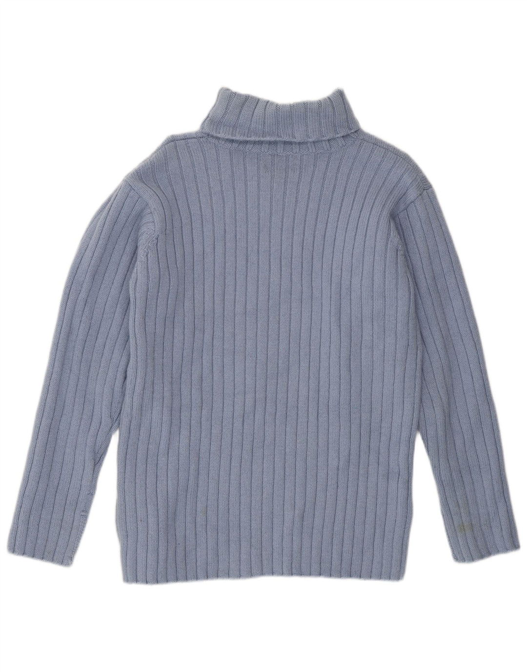 Женский свитер JIGSAW с высоким воротником, Великобритания, 14, средний синий, шерсть