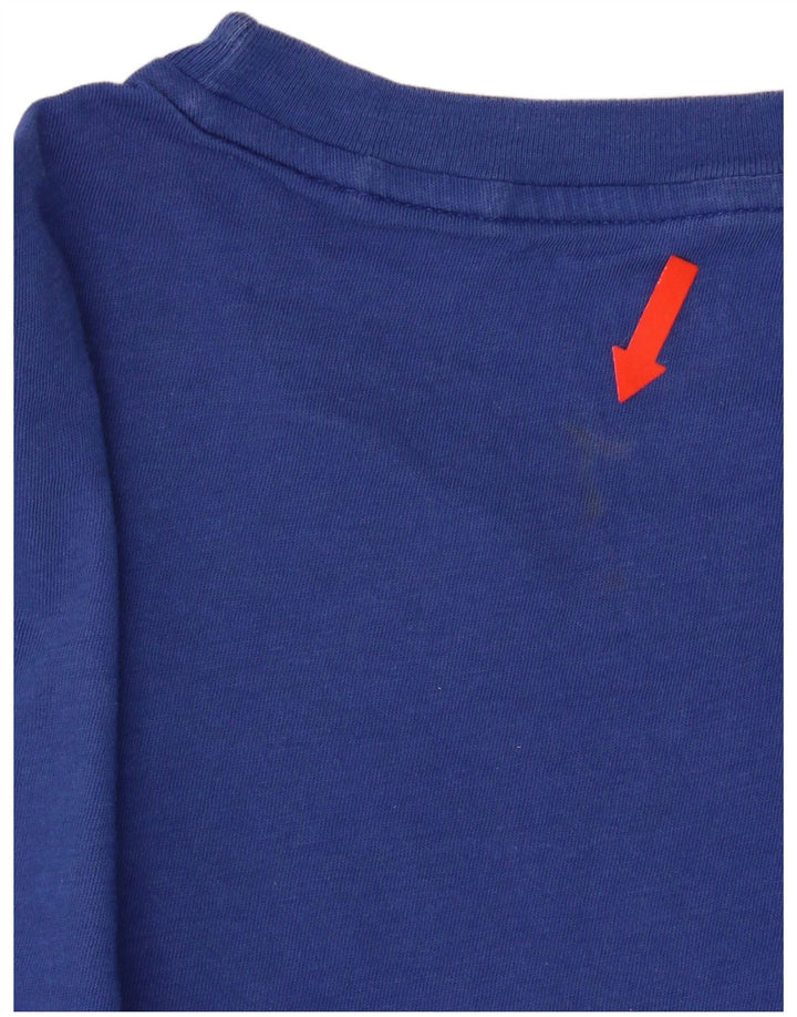 Женская футболка оверсайз Lee Top UK 10 Small Blue Cotton