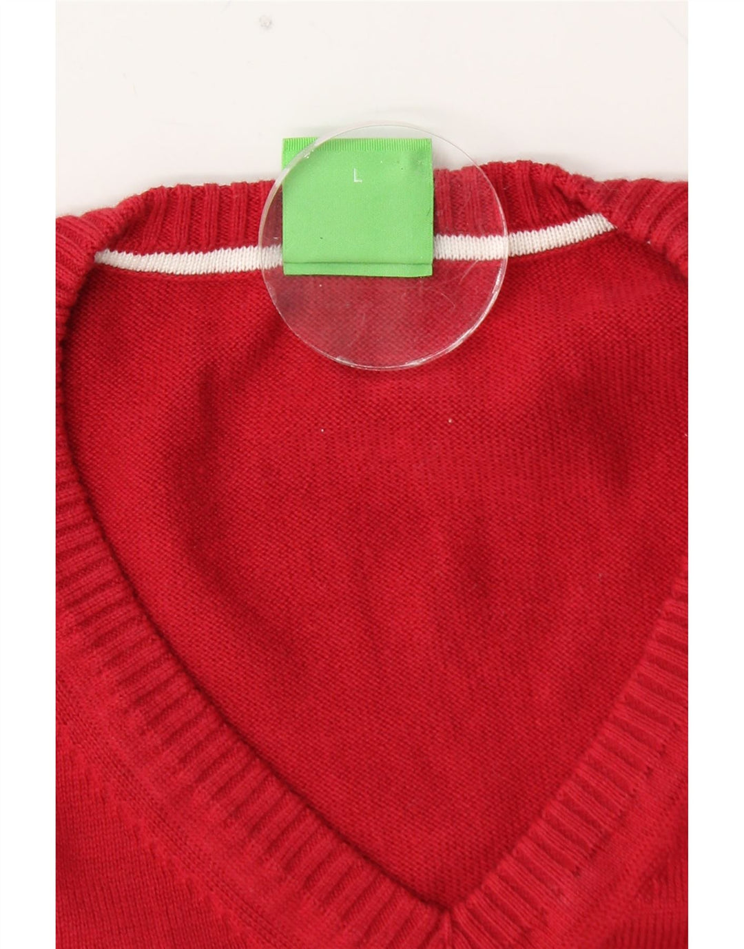 Мужской джемпер с V-образным вырезом и рисунком HUGO BOSS, большой красный, цветных блоков