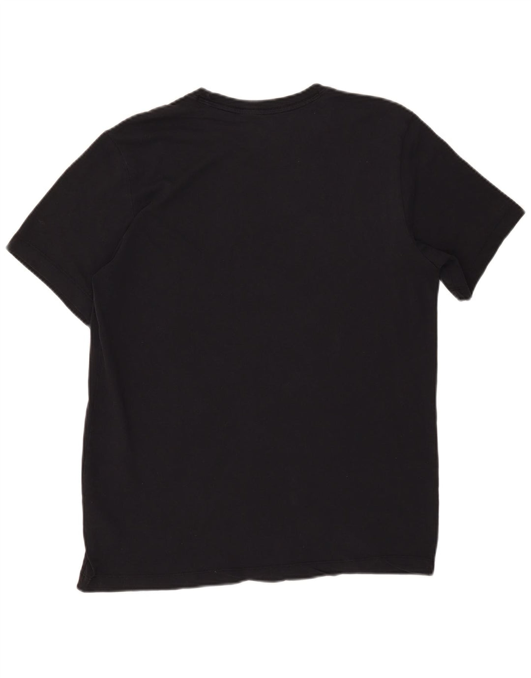 Мужская футболка Nike Dri Fit из хлопка среднего размера, черная