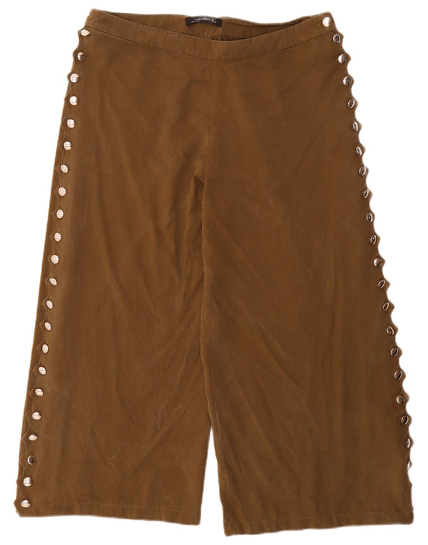 Женские капри Zara большие W32 L24 хаки