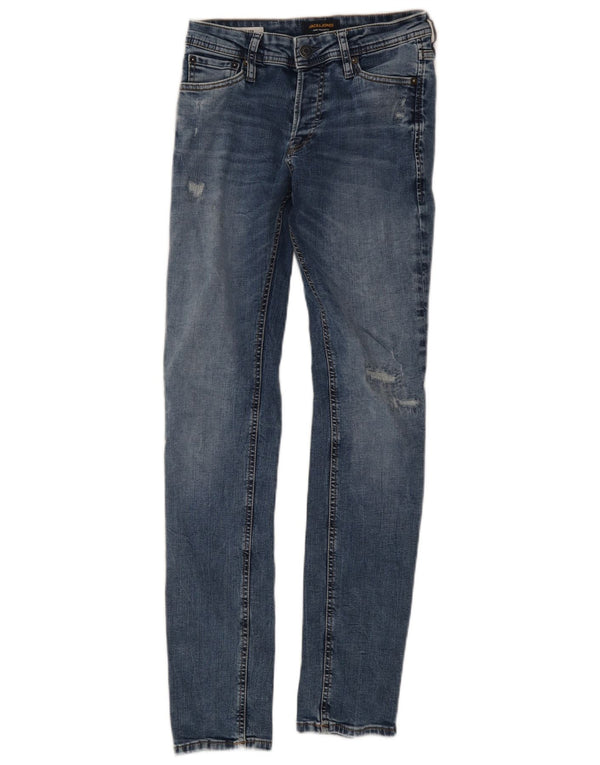 Мужские узкие джинсы Jack & Jones GLENN W27 L32, синий хлопок