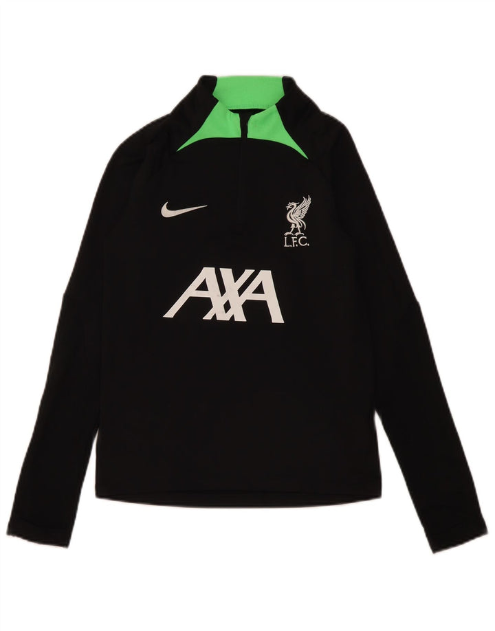 Спортивный костюм-пуловер с воротником на молнии для мальчиков Nike 10–11 лет, средний черный