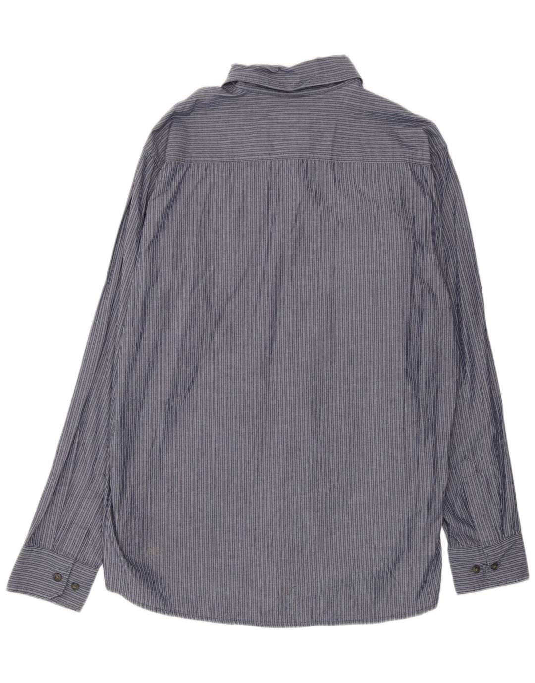Мужская рубашка Wrangler XL из хлопка в синюю полоску