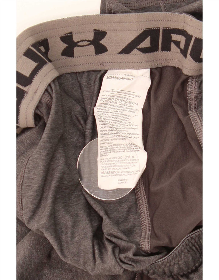 Мужские спортивные шорты Under Armour из полиэстера среднего серого цвета