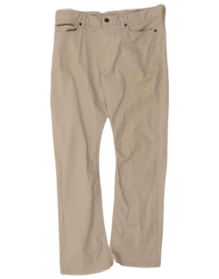 Мужские повседневные брюки Marks & Spencer Bootcut W32 L29, бежевый хлопок