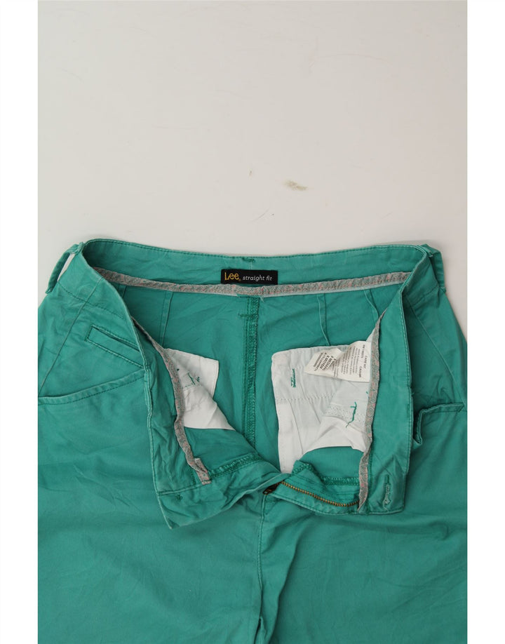 LEE Womens Casual Shorts US 8 Medium W30 Green Cotton Vintage Lee and Second-Hand Lee from Messina Hembry 