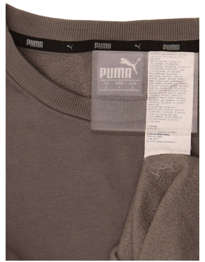 Мужской свитшот Puma, маленький серый хлопковый джемпер