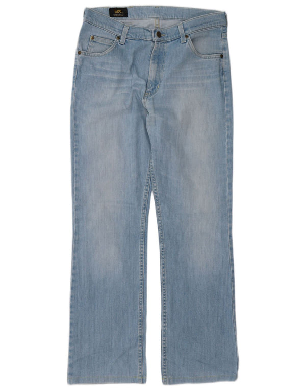 Lee Womens Straight Jeans W33 L30 Blue Cotton