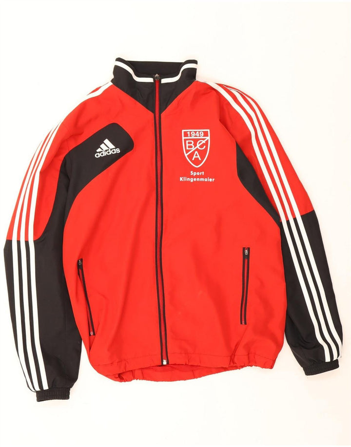 Мужской спортивный костюм Adidas с графическим рисунком, Великобритания, 40/42, средний красный, цветной блок