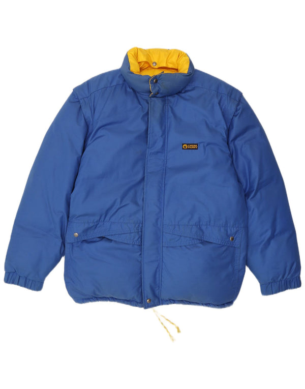Мужская утепленная куртка Ciesse Piumini UK 42 XL синяя с цветными блоками