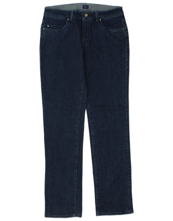 TRUSSARDI Женские прямые джинсы W31 L33 Темно-синий хлопок