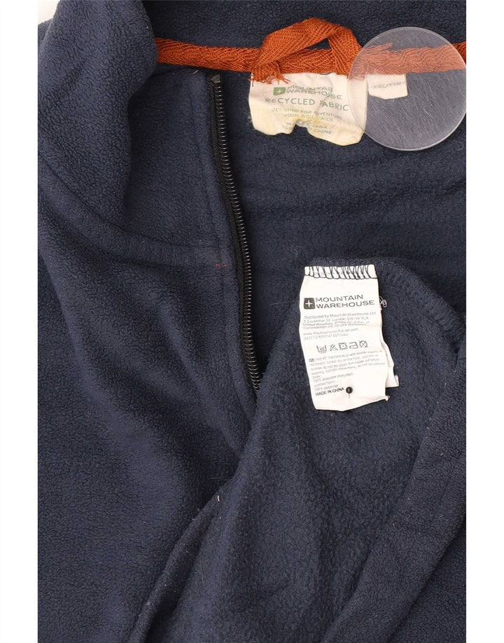 Мужской флисовый джемпер Mountain Warehouse с воротником на молнии 2XL, темно-синий, полиэстер