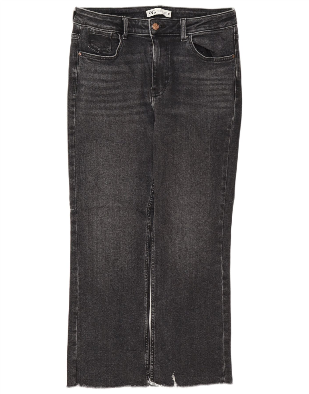 Женские укороченные джинсы Zara EU 40 Medium W30 L26 Серые