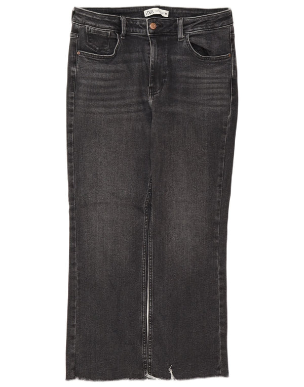 Женские укороченные джинсы Zara EU 40 Medium W30 L26 Серые