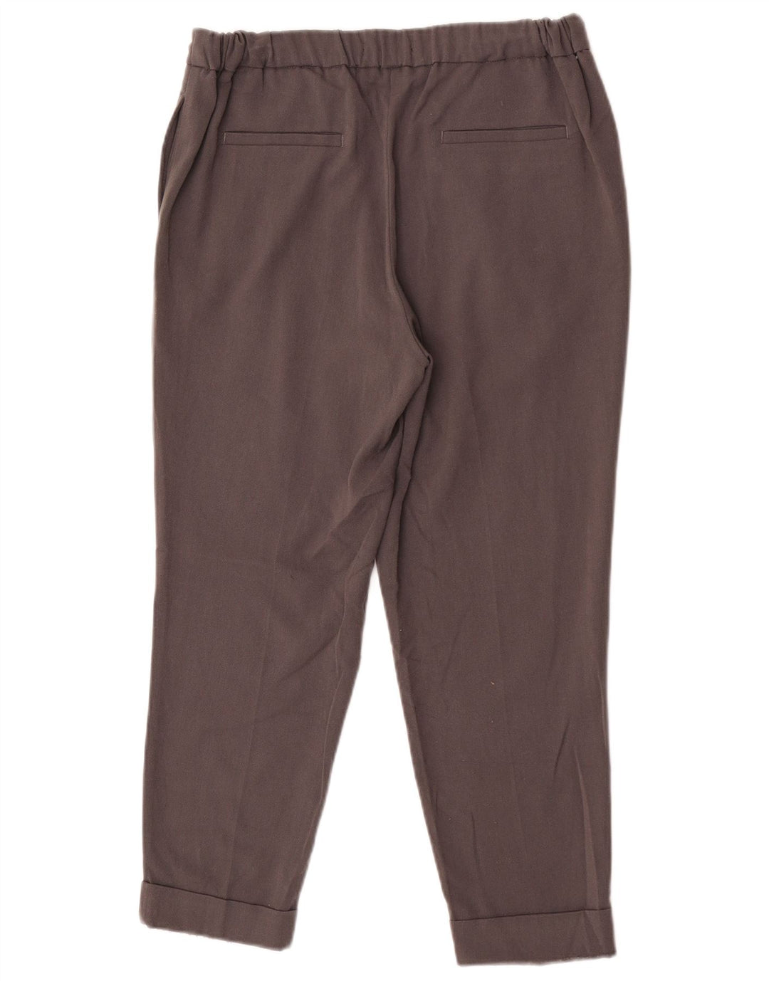 Женские укороченные брюки Marks & Spencer UK 12 Medium W30 L25 Серый полиэстер