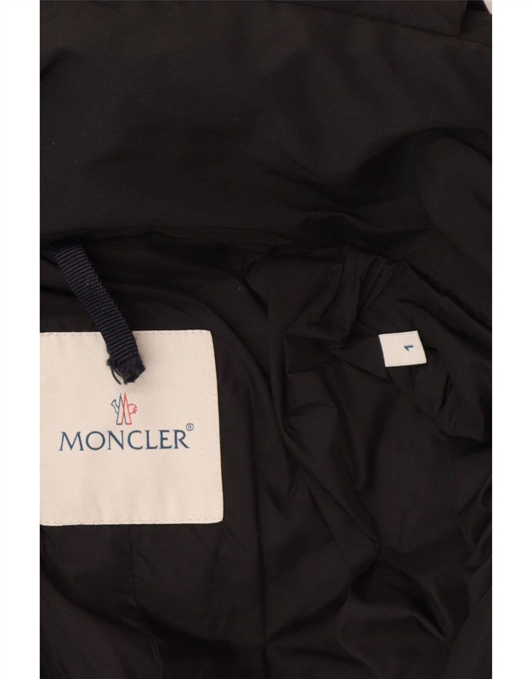 MONCLER Женское стеганое пальто, размер 1, маленькое, черное, зимнее из полиэстера