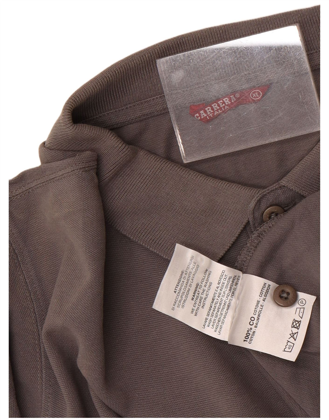 Мужская рубашка-поло Carrera XL, серая, хлопок