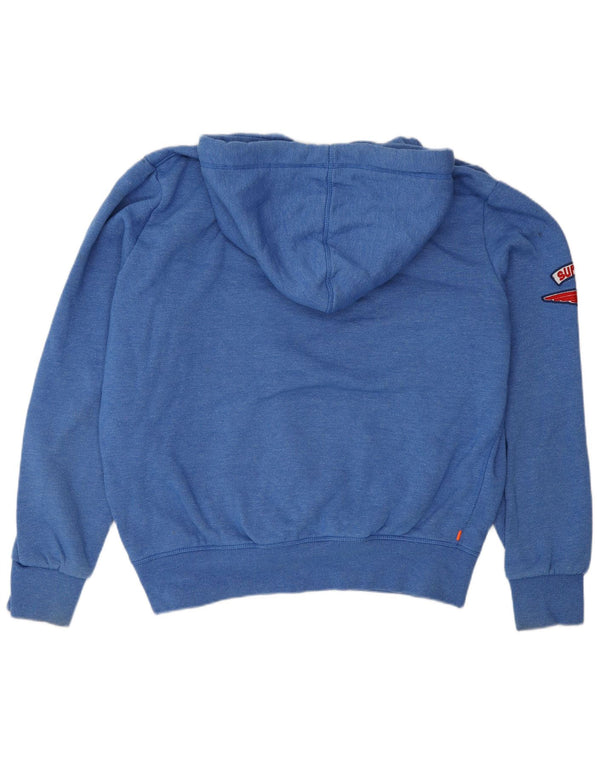 Мужской джемпер с капюшоном Superdry с рисунком 2XL, синий хлопок