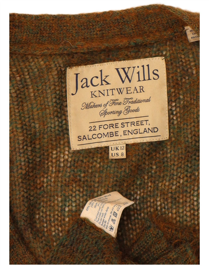 Женский свободный кардиган Jack Wills UK 12, средний хаки в крапинку