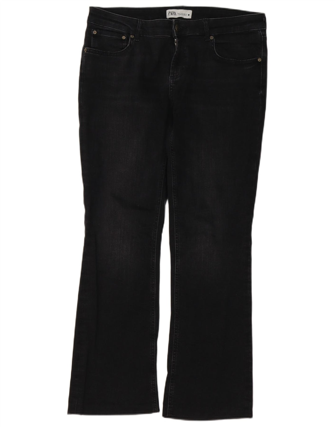 Женские джинсы Bootcut Zara EU 42, большие W32 L29, черные