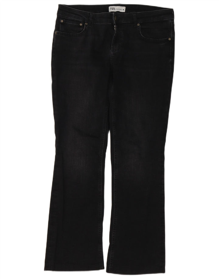 Женские джинсы Bootcut Zara EU 42, большие W32 L29, черные